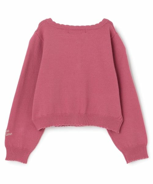 mezzo piano / メゾピアノ カーディガン・ボレロ | バレエモチーフワッペン　ニットカーディガン | 詳細1