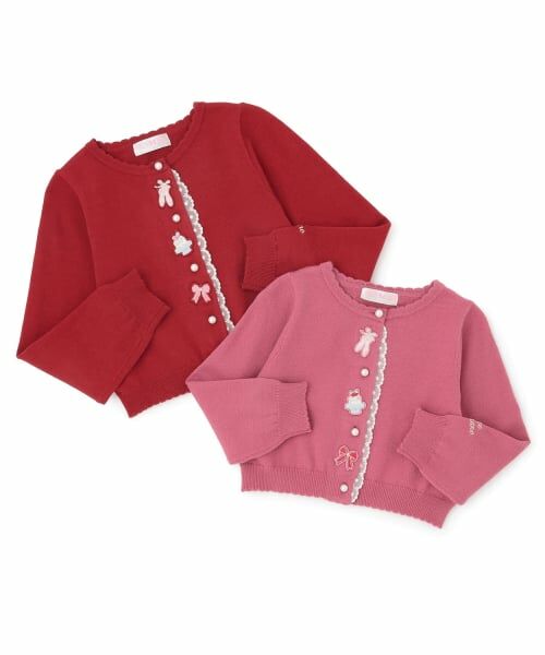 mezzo piano / メゾピアノ カーディガン・ボレロ | バレエモチーフワッペン　ニットカーディガン | 詳細5