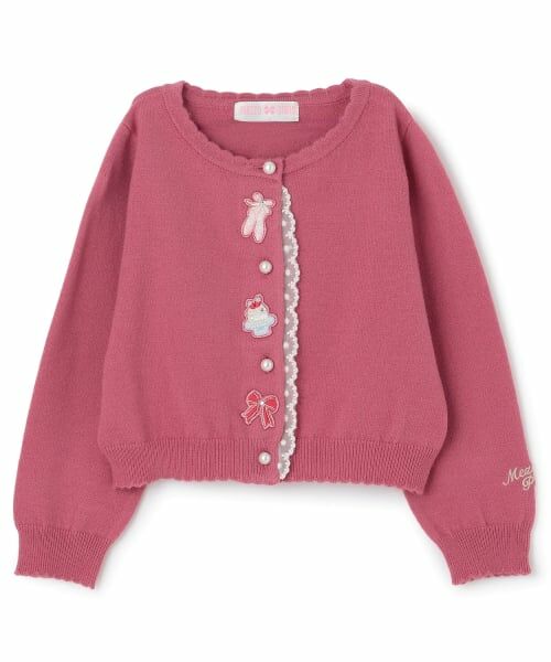 mezzo piano / メゾピアノ カーディガン・ボレロ | バレエモチーフワッペン　ニットカーディガン | 詳細6