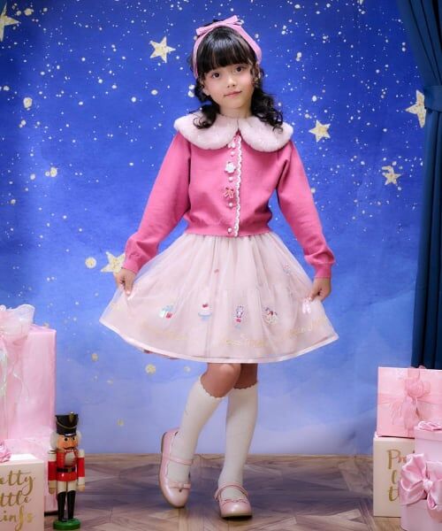 mezzo piano / メゾピアノ カーディガン・ボレロ | バレエモチーフワッペン　ニットカーディガン | 詳細9