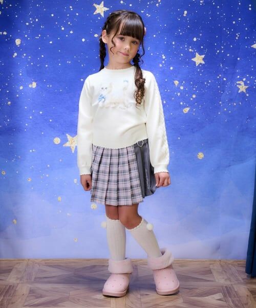 mezzo piano / メゾピアノ ニット・セーター | もふもふネコ　ニットプルオーバー | 詳細11