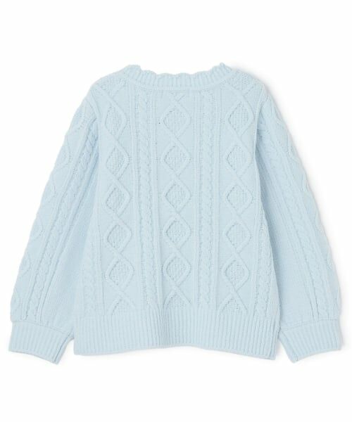 mezzo piano / メゾピアノ ニット・セーター | ケーブルリボン　モールニット　プルオーバー | 詳細1