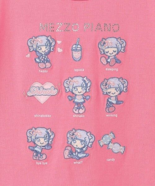 mezzo piano / メゾピアノ Tシャツ | 【しなこちゃん】なりきり半袖Tシャツ | 詳細3