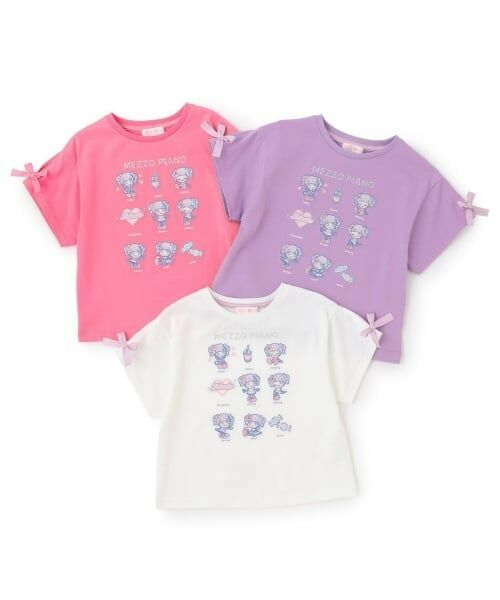 mezzo piano / メゾピアノ Tシャツ | 【しなこちゃん】なりきり半袖Tシャツ | 詳細9