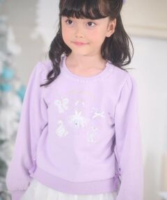 mezzo piano / メゾピアノ スウェット | バレエ刺しゅう　トレーナー