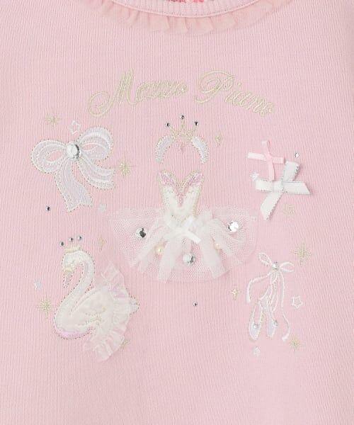 mezzo piano / メゾピアノ スウェット | バレエ刺しゅう　トレーナー | 詳細3