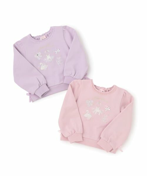 mezzo piano / メゾピアノ スウェット | バレエ刺しゅう　トレーナー | 詳細8