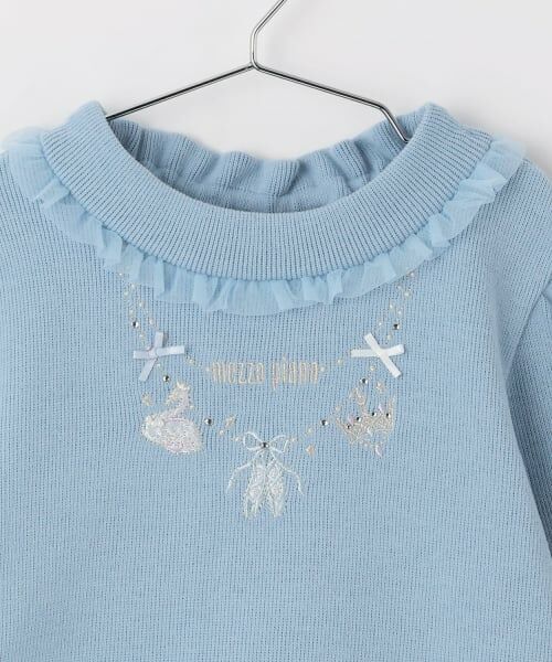 mezzo piano / メゾピアノ Tシャツ | ネックレス刺しゅう　プチハイ長袖Tシャツ | 詳細2