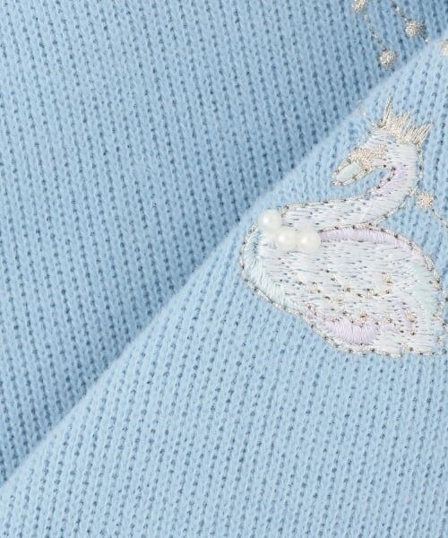 mezzo piano / メゾピアノ Tシャツ | ネックレス刺しゅう　プチハイ長袖Tシャツ | 詳細6