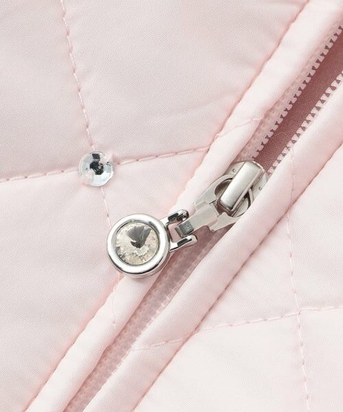 mezzo piano / メゾピアノ ブルゾン | リボンキルティング　フェイクファー衿つきブルゾン | 詳細4