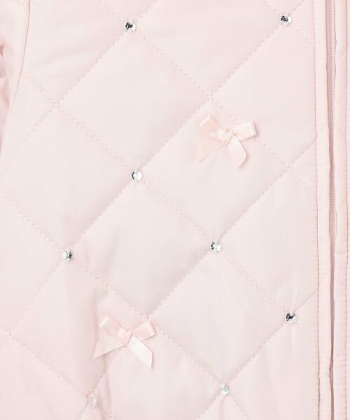 mezzo piano / メゾピアノ ブルゾン | リボンキルティング　フェイクファー衿つきブルゾン | 詳細5