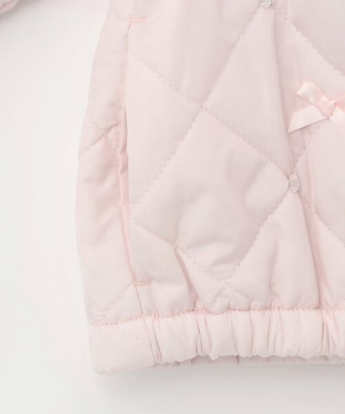 mezzo piano / メゾピアノ ブルゾン | リボンキルティング　フェイクファー衿つきブルゾン | 詳細8