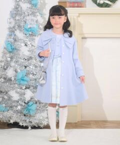 mezzo piano / メゾピアノ その他アウター | リボンカラー　ウールコート