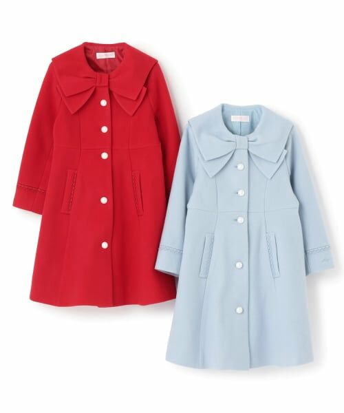 mezzo piano / メゾピアノ その他アウター | リボンカラー　ウールコート | 詳細10