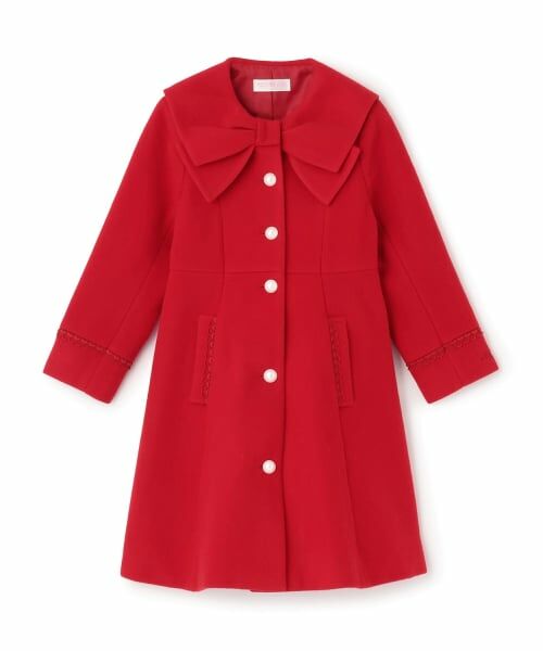 mezzo piano / メゾピアノ その他アウター | リボンカラー　ウールコート | 詳細11