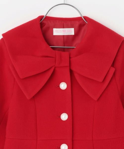 mezzo piano / メゾピアノ その他アウター | リボンカラー　ウールコート | 詳細2