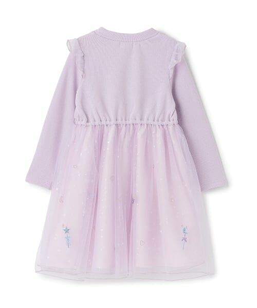 mezzo piano / メゾピアノ ミニ丈・ひざ丈ワンピース | マジカル刺しゅうドッキングワンピース | 詳細1