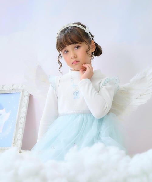 mezzo piano / メゾピアノ ミニ丈・ひざ丈ワンピース | マジカル刺しゅうドッキングワンピース | 詳細18