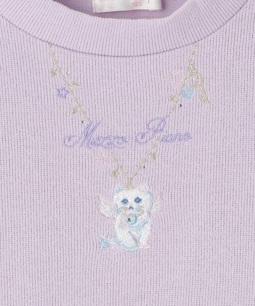 mezzo piano / メゾピアノ ミニ丈・ひざ丈ワンピース | マジカル刺しゅうドッキングワンピース | 詳細4