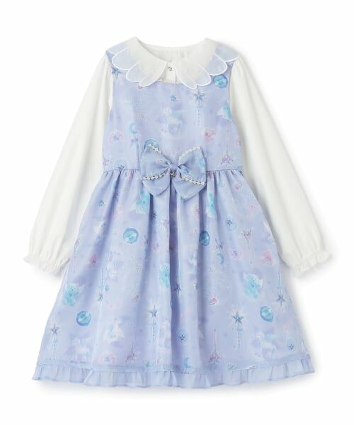 mezzo piano / メゾピアノ ミニ丈・ひざ丈ワンピース | マジカル柄ワンピース　＆ブラウスセット | 詳細15