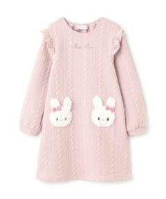 mezzo piano / メゾピアノ ミニ丈・ひざ丈ワンピース | 動物アップリケ　カットワンピース