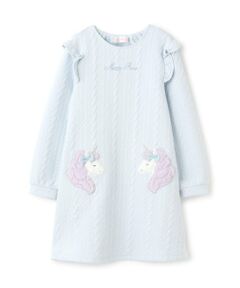 mezzo piano / メゾピアノ ミニ丈・ひざ丈ワンピース | 動物アップリケ　カットワンピース