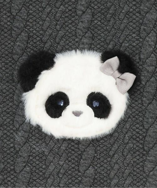 mezzo piano / メゾピアノ ミニ丈・ひざ丈ワンピース | 動物アップリケ　カットワンピース | 詳細8