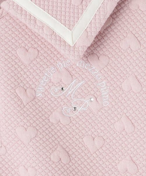 mezzo piano / メゾピアノ スウェット | カットジャガード ハーフZIPセーラー セットアップ | 詳細5