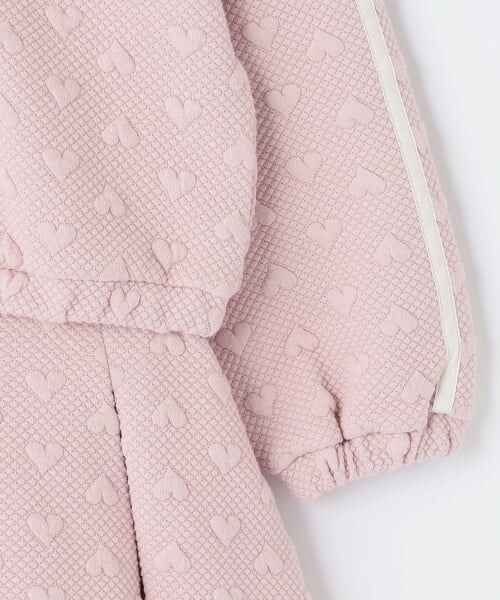 mezzo piano / メゾピアノ スウェット | カットジャガード ハーフZIPセーラー セットアップ | 詳細7