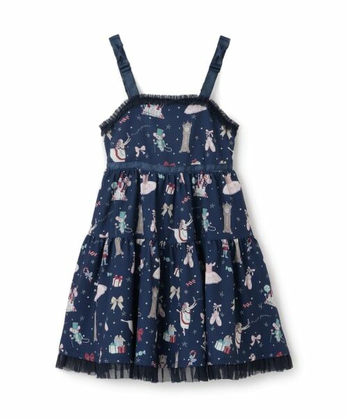 mezzo piano / メゾピアノ ブルゾン | くるみ割り人形柄キャミワンピース | 詳細11