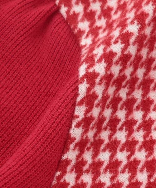 mezzo piano / メゾピアノ ミニ丈・ひざ丈ワンピース | 千鳥ジャガード　カットワンピース　ティペットつき | 詳細7