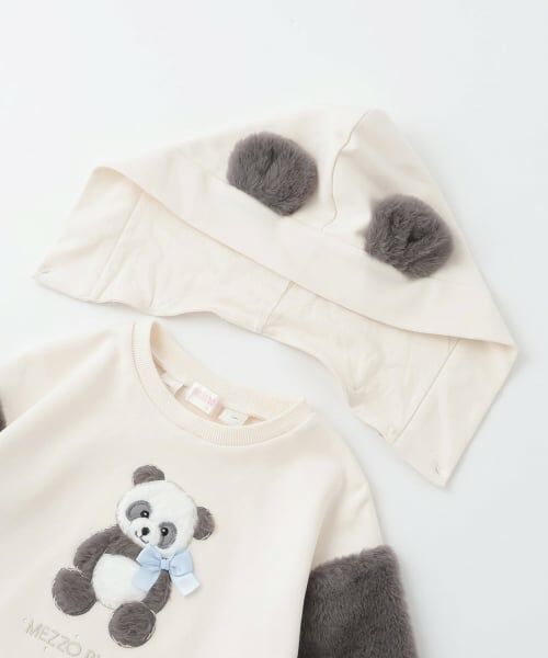 mezzo piano / メゾピアノ ミニ丈・ひざ丈ワンピース | 動物パーカ　カットワンピース | 詳細3