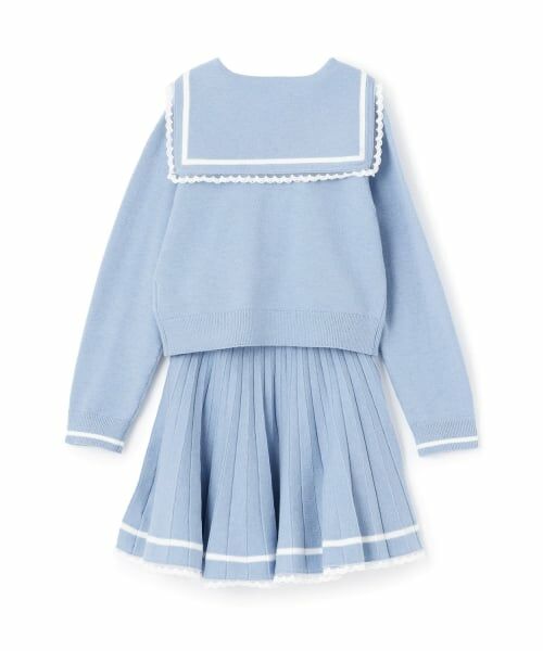 mezzo piano / メゾピアノ カーディガン・ボレロ | セーラーニット　セットアップ | 詳細1