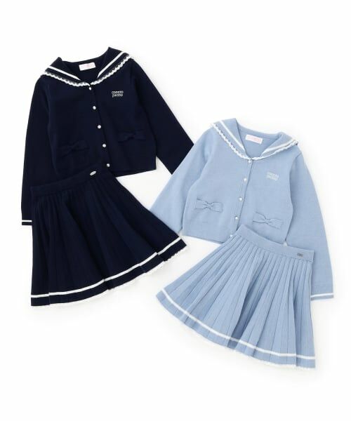 mezzo piano / メゾピアノ カーディガン・ボレロ | セーラーニット　セットアップ | 詳細11