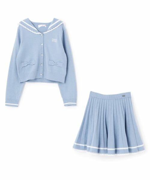 mezzo piano / メゾピアノ カーディガン・ボレロ | セーラーニット　セットアップ | 詳細2