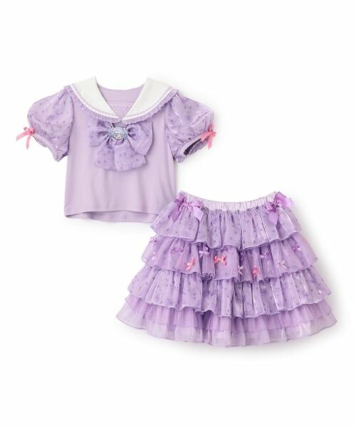 mezzo piano / メゾピアノ Tシャツ | 【予約商品】【しなこちゃん】なりきりセットアップ大人用 | 詳細2