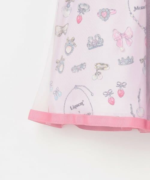 mezzo piano / メゾピアノ ミニ丈・ひざ丈ワンピース | 【リキュエム】柄　ドッキングワンピース | 詳細5