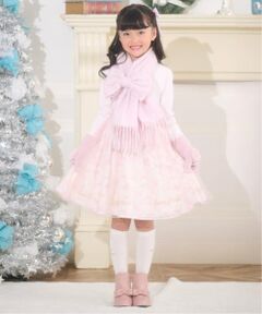 mezzo piano / メゾピアノ ミニ丈・ひざ丈ワンピース | バレエ柄　ドッキングワンピース