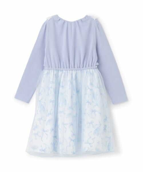 mezzo piano / メゾピアノ ミニ丈・ひざ丈ワンピース | バレエ柄　ドッキングワンピース | 詳細1