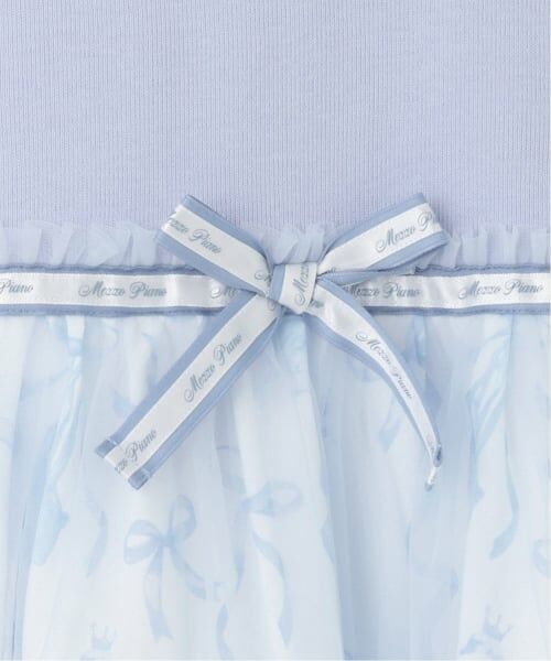 mezzo piano / メゾピアノ ミニ丈・ひざ丈ワンピース | バレエ柄　ドッキングワンピース | 詳細3