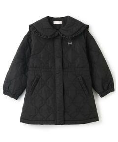 mezzo piano / メゾピアノ ブルゾン | 【人気商品再入荷】【直営店で取り扱い無し】リボンキルト　ジャケット