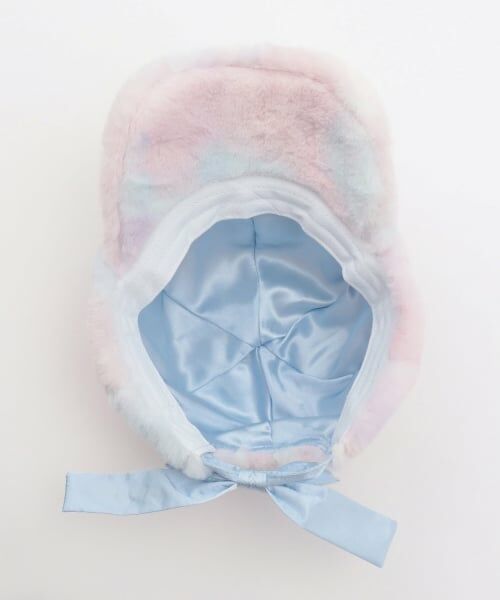 mezzo piano / メゾピアノ キャップ | リボンワッペン　フェイクファーキャップ | 詳細5