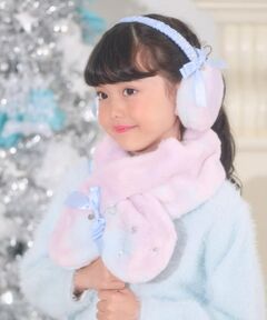 mezzo piano / メゾピアノ マフラー・ショール・スヌード・ストール | リボン　フェイクファーマフラー