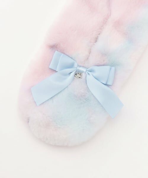 mezzo piano / メゾピアノ マフラー・ショール・スヌード・ストール | リボン　フェイクファーマフラー | 詳細2