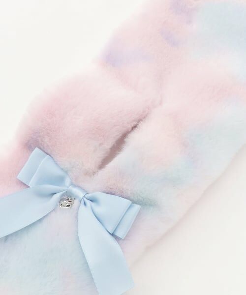 mezzo piano / メゾピアノ マフラー・ショール・スヌード・ストール | リボン　フェイクファーマフラー | 詳細4