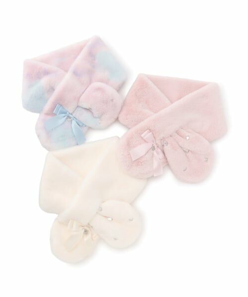 mezzo piano / メゾピアノ マフラー・ショール・スヌード・ストール | リボン　フェイクファーマフラー | 詳細5