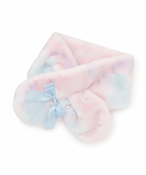 mezzo piano / メゾピアノ マフラー・ショール・スヌード・ストール | リボン　フェイクファーマフラー | 詳細6