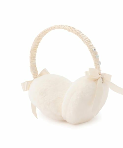 mezzo piano / メゾピアノ ネックウォーマー・イヤーマフ | リボン　フェイクファーイヤマフ | 詳細5