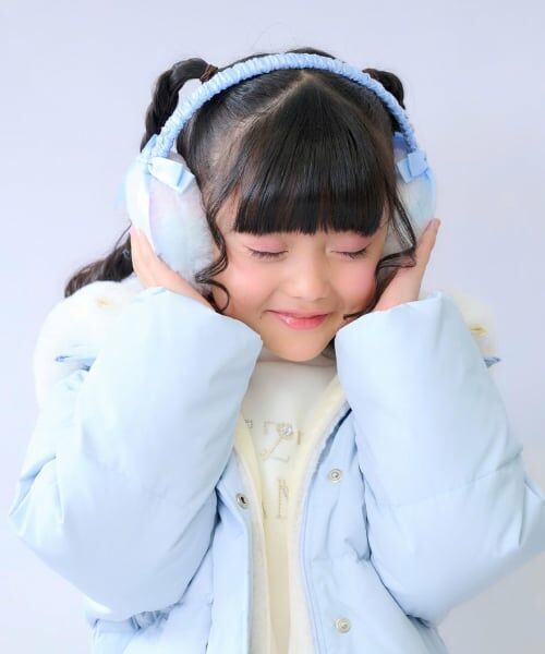 mezzo piano / メゾピアノ ネックウォーマー・イヤーマフ | リボン　フェイクファーイヤマフ | 詳細6