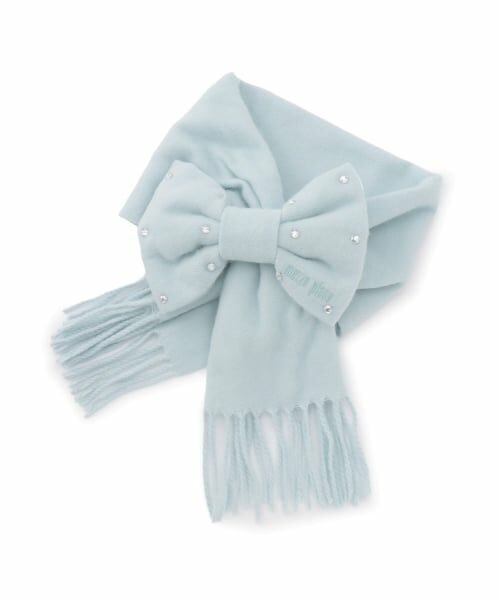 mezzo piano / メゾピアノ マフラー・ショール・スヌード・ストール | リボンモチーフ　マフラー（サックス）